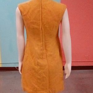 Mustard colors 60s dress no brand but very cool